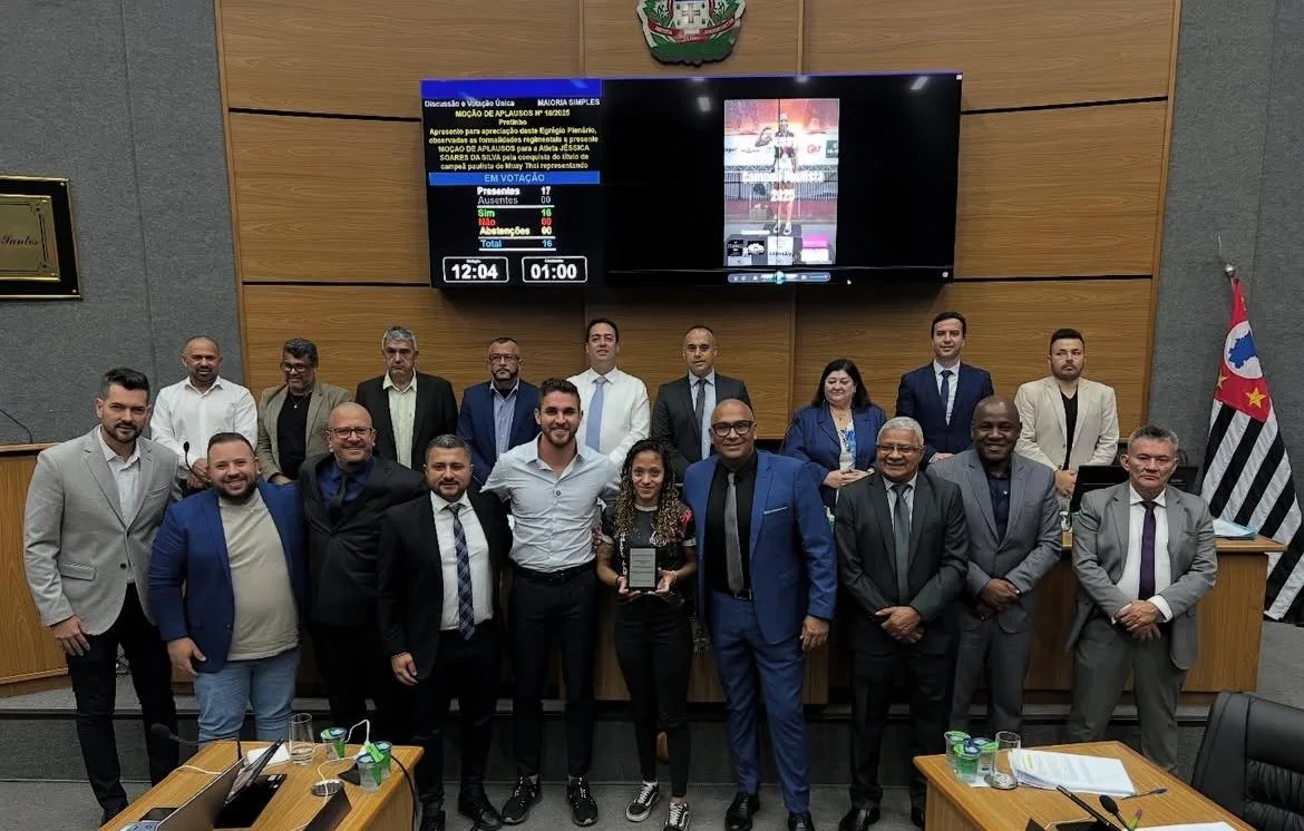 Câmara Municipal de Cajamar concede Moção de Aplausos à gestão do prefeito Kauãn Berto.