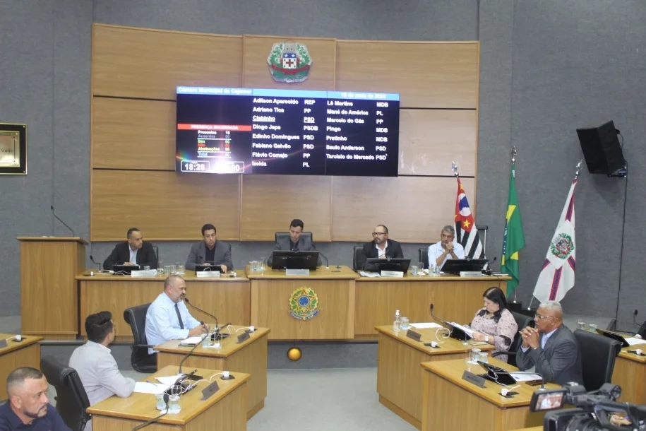 Câmara realiza 16ª Sessão Ordinária nesta quarta-feira (25) de outubro 