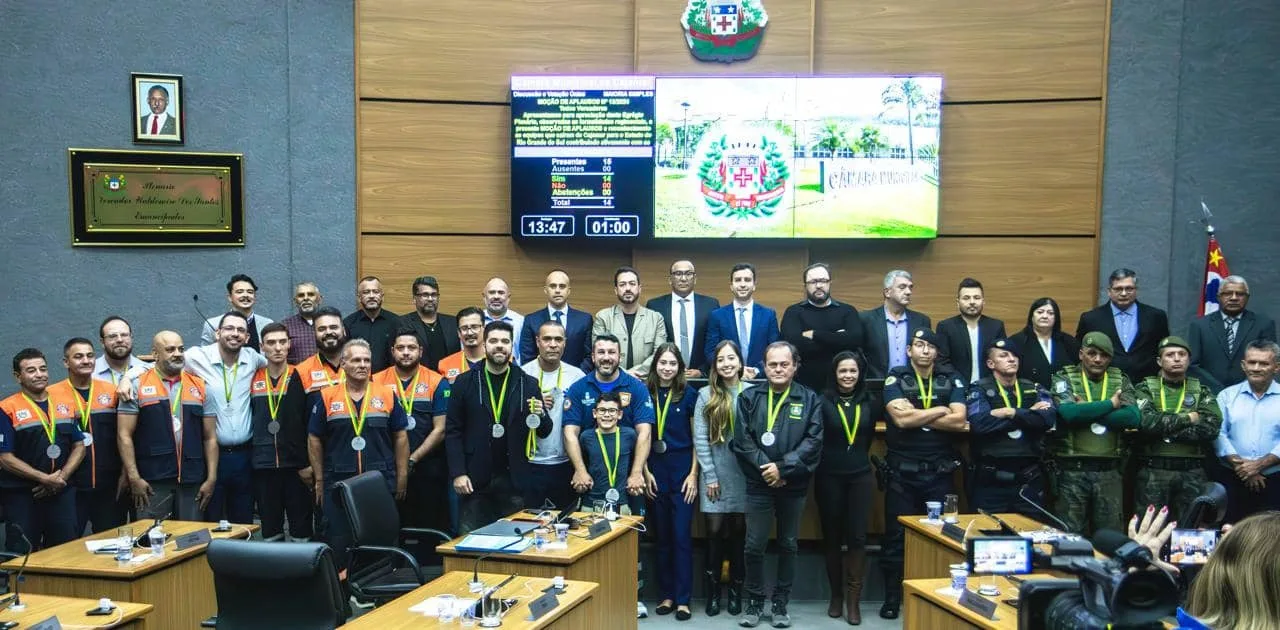 Câmara reconhece trabalho de cajamarenses no Rio Grande do Sul